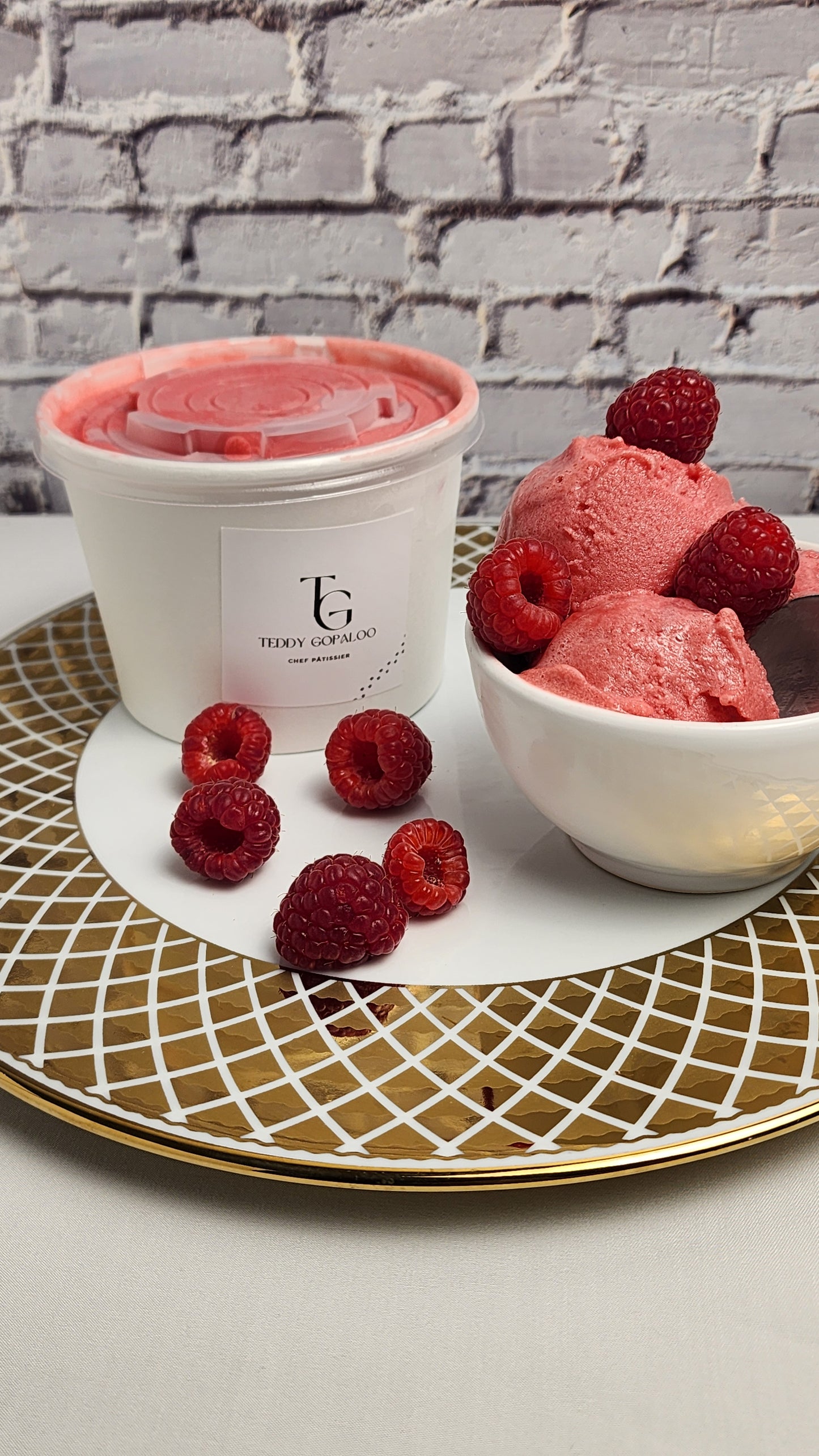 Red berries sorbet